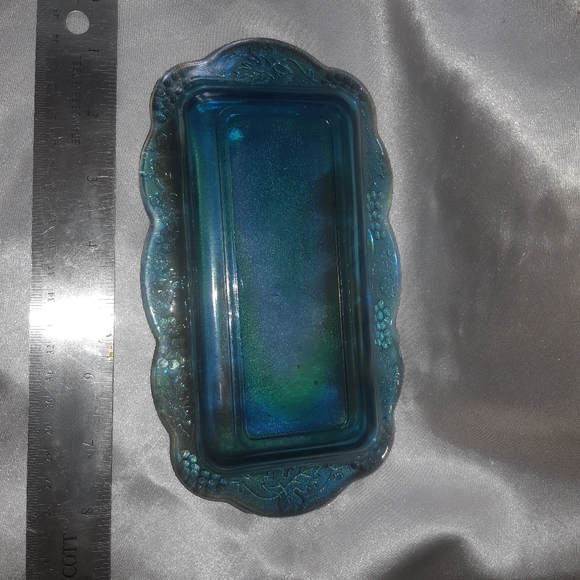 Carnival or Indiana Vintage Glass Butter Dish - Picture 6 of 9